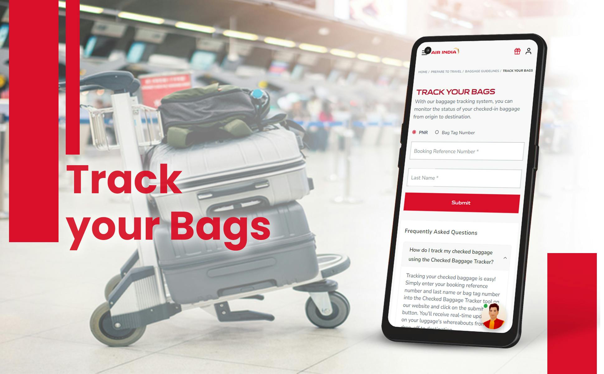 Air India’s Checked Baggage Tracker